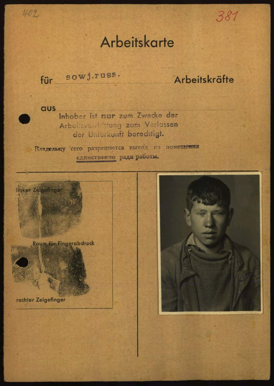 Labor card - e-Guide Arolsen Archives
